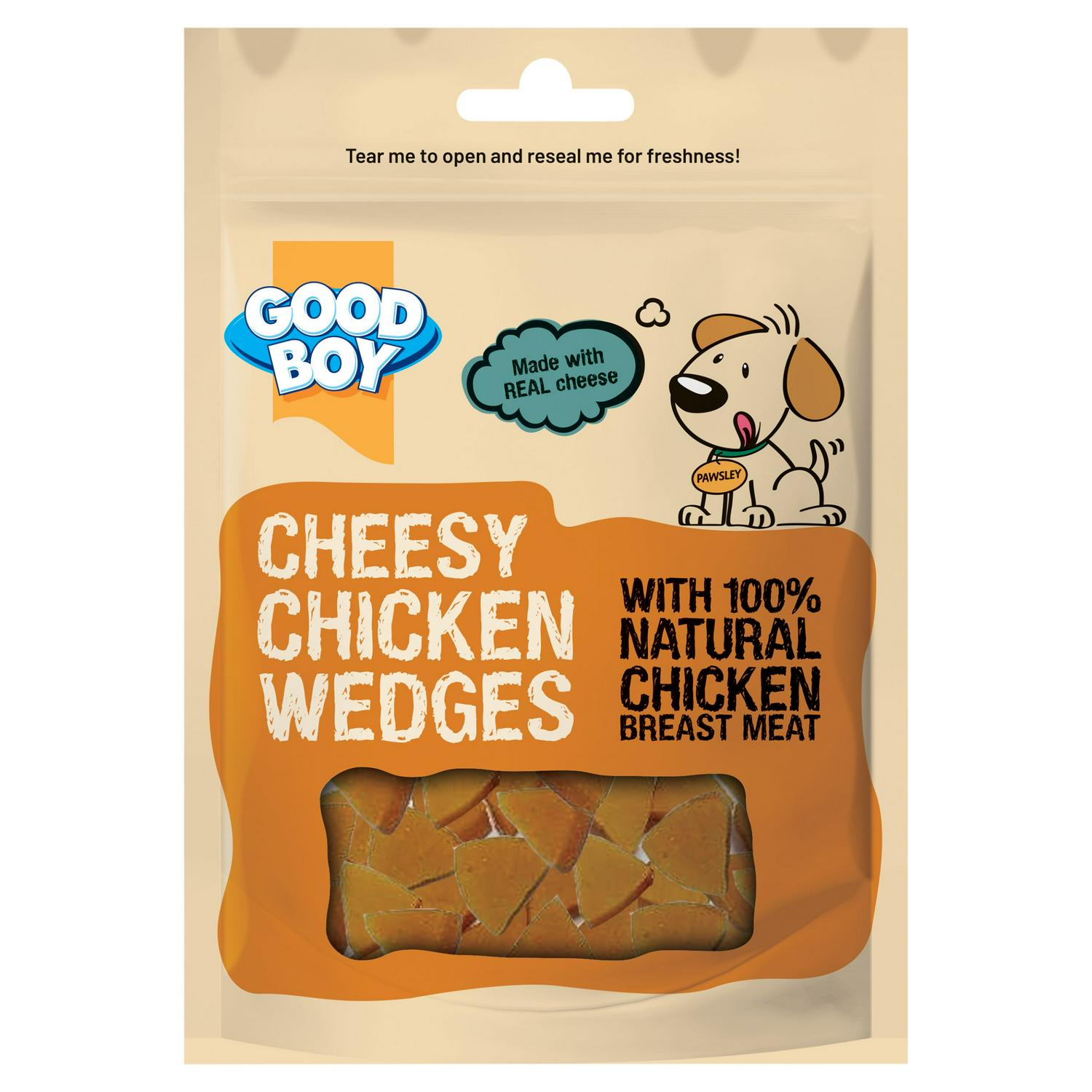 Good Boy Cheesy Chicken Wedges Dog Treats 80g, UK version