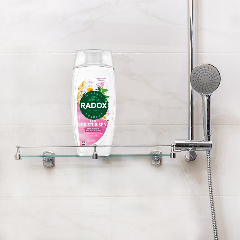 Radox moisturising shower gel with chamomile and oat, 225ml, imported from the UK