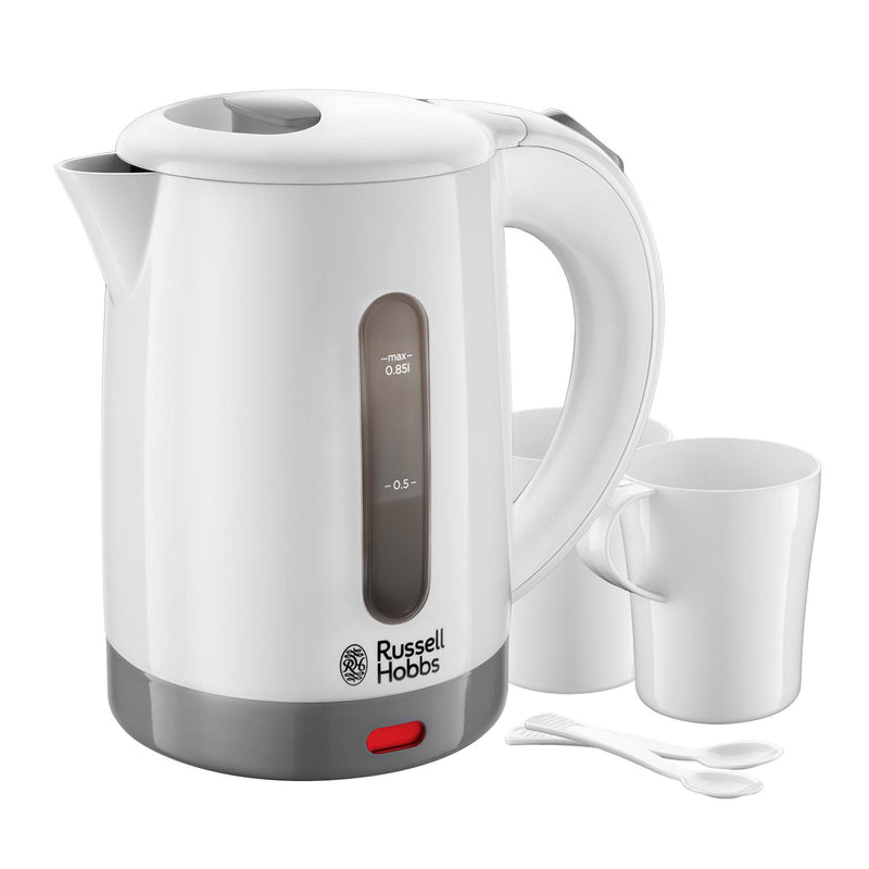 Russell Hobbs Travel Kettle White 850ml, imported from the UK