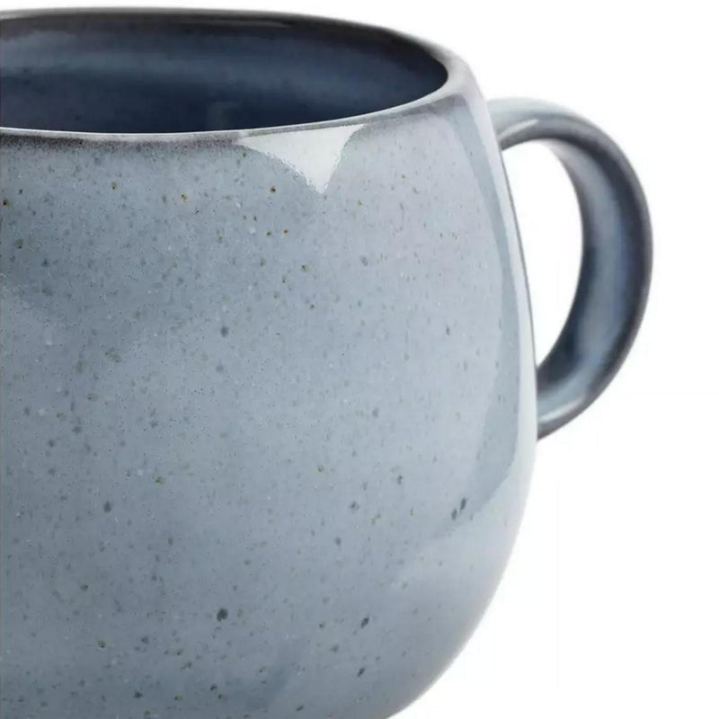 Habitat Evora Stoneware Mug - Blue