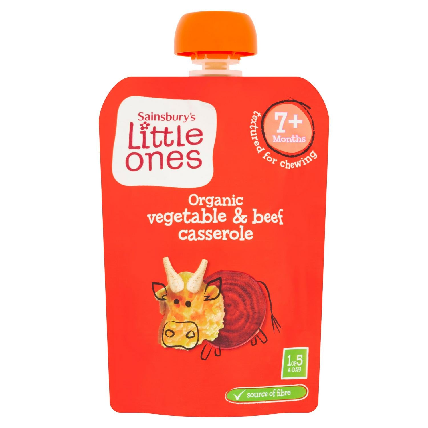 Sainsbury's Little Ones organic vegetable beef casserole 130g (British brand)