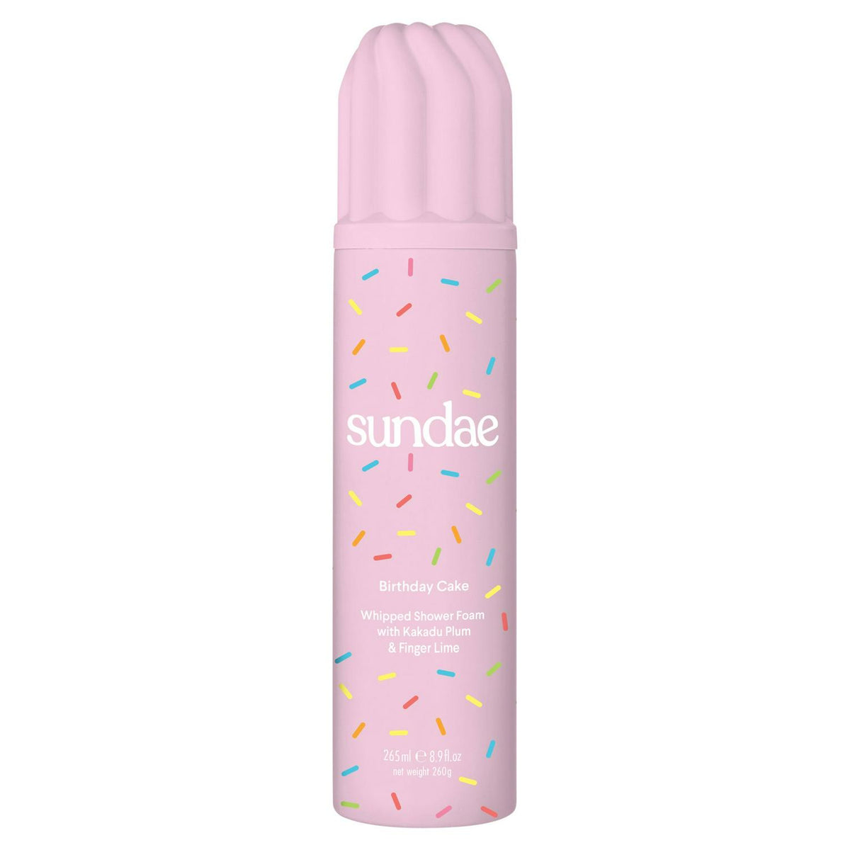 Sundae Birthday Cake Whipped Shower Foam with Kakadu Plum & Finger Lime 265ml