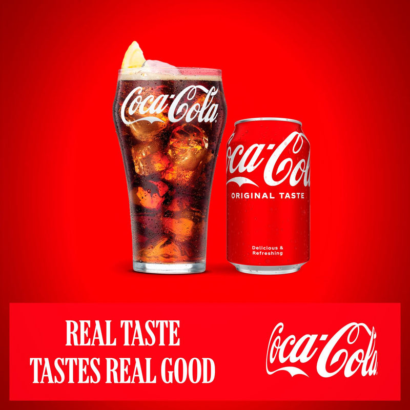 Coca-Cola Original Taste Cola 8x330ml - British product