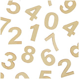 Get Creative Wooden Numbers Craft Pack of 78, UK version