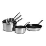 Habitat 5 piece stainless steel pan set, UK version