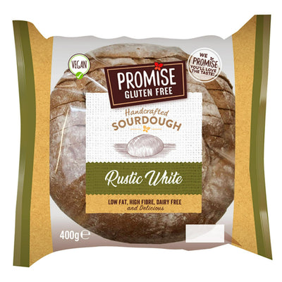 Promise Gluten Free Handcrafted Sourdough Rustic White Bread 400g