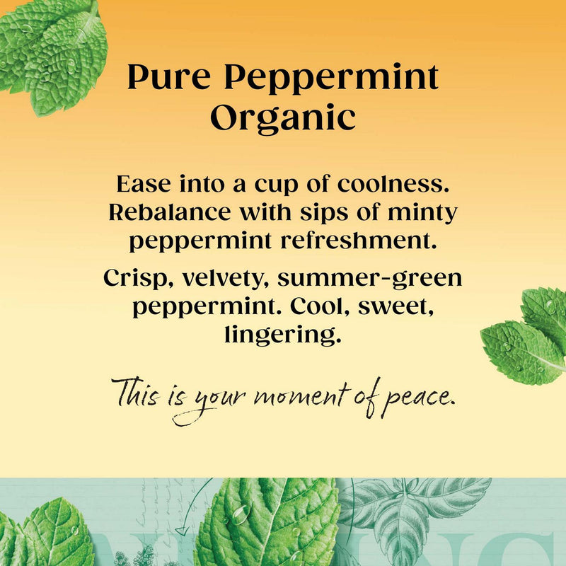 Twinings Organic Peppermint Tea Bags 20 Pack 40g (British brand)