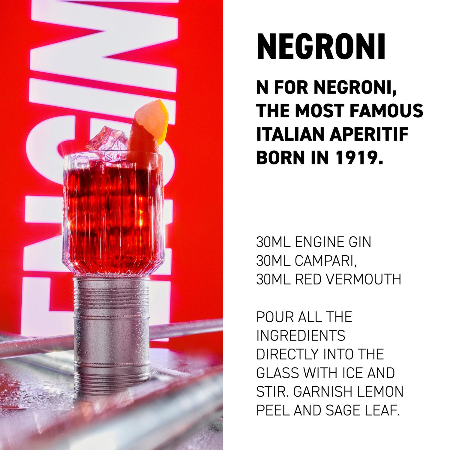 Engine organic Italian gin 70cl - British product