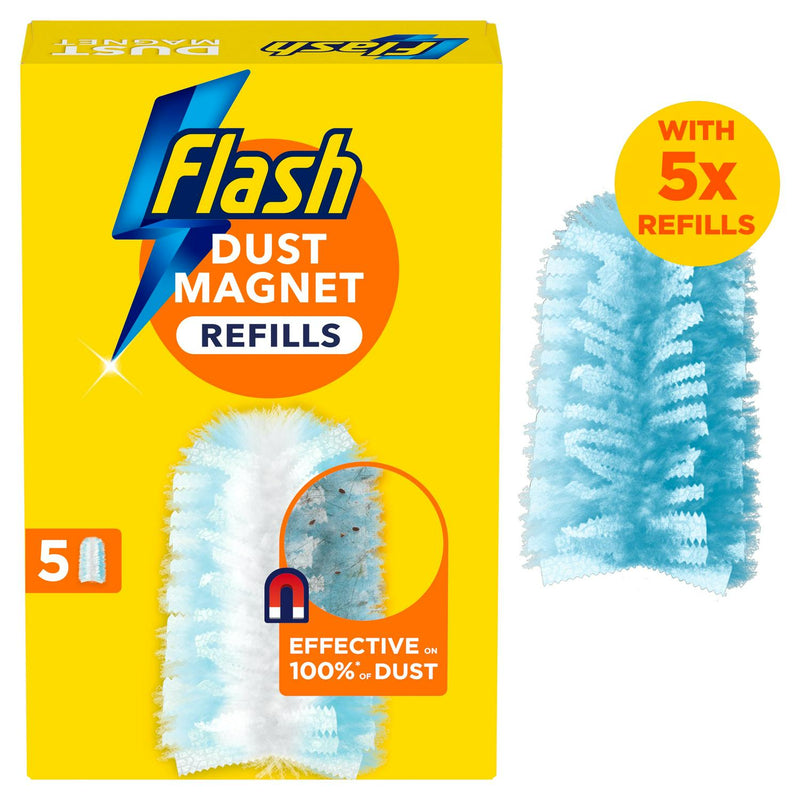 Flash Duster Dust Magnet Refills 5 Pack - British product