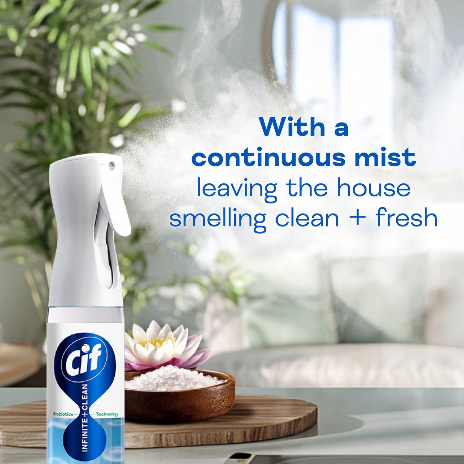 Cif all in one cleaner spray with sensitive lotus and mineral salt fragrance 280ml - British product