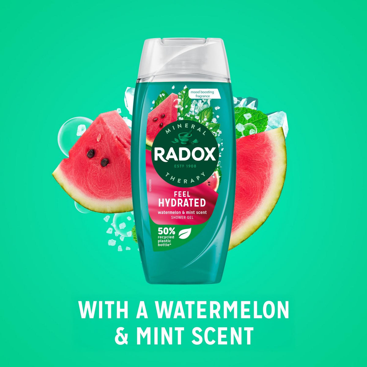 Hydrating Shower Gel with Watermelon and Mint Fragrance 225ml