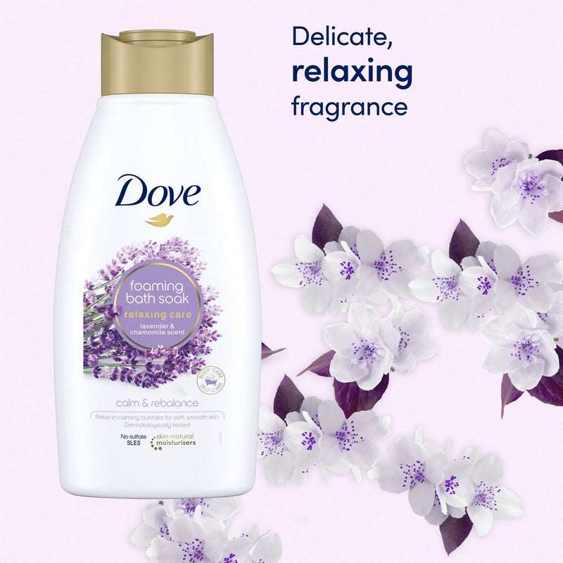 Dove Foaming Bath Soak Lavender Chamomile 450ml - British product
