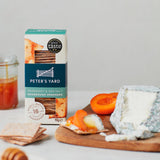 Peter's Yard Rosemary Sea Salt Sourdough Crackers 90g, imported from the UK