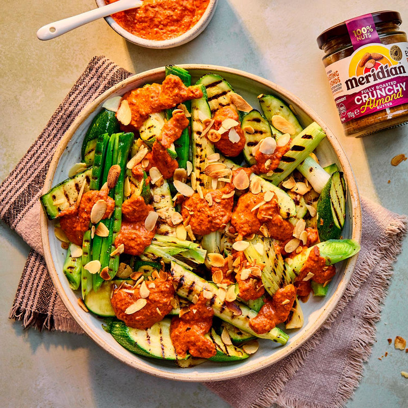Meridian Crunchy Almond Butter 170g, imported from the UK