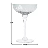 Habitat champagne coupe glass blue 200ml, UK version