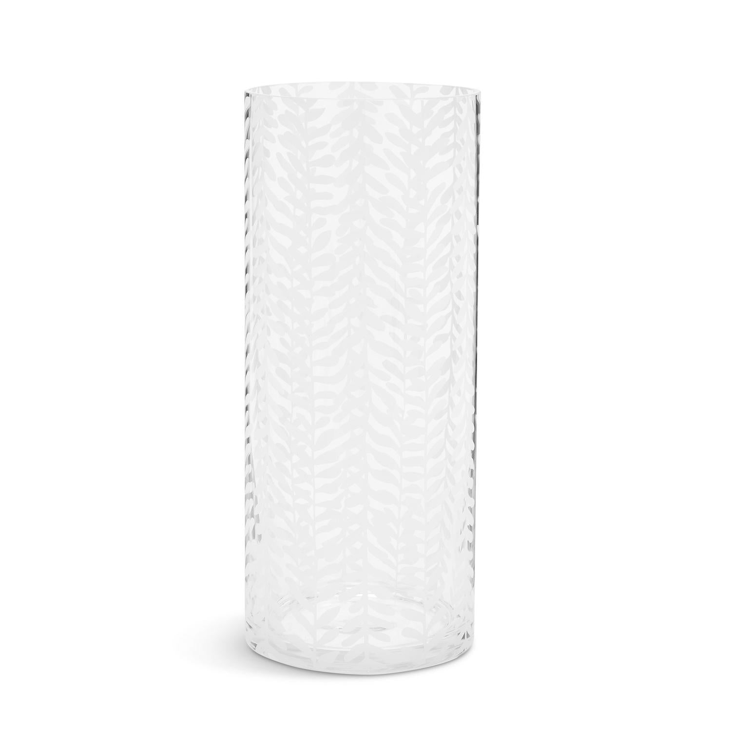 Habitat Etched Floral Vase