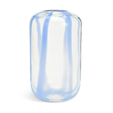 Habitat Art Glass Stripe Vase - Blue