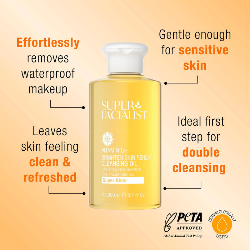 Super Facialist vitamin C cleansing oil 200ml (British brand)