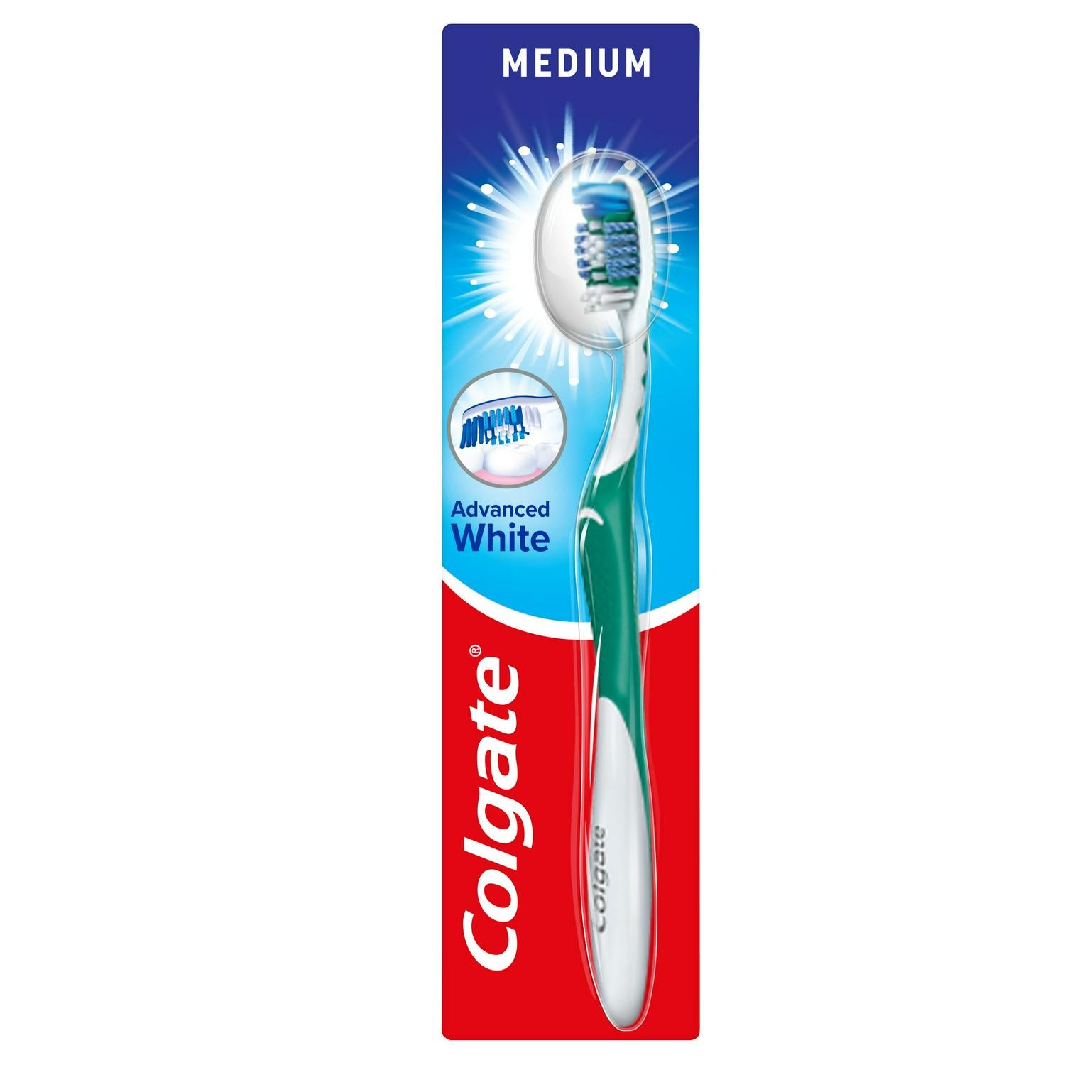 Colgate Advanced White Medium Toothbrush - British product
