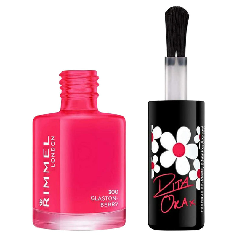 Rimmel London 60 Seconds Super Shine Glaston-Berry 8ml, imported from the UK