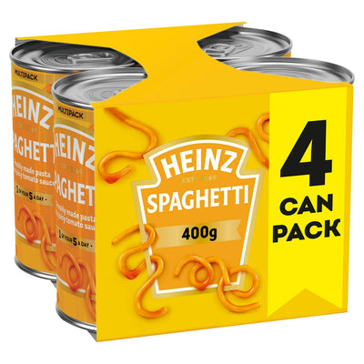 Heinz Spaghetti i Tomatsaus 4x400g Pastapakke