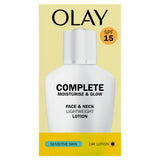 Olay Complete Moisturise & Glow Face Neck Lotion For Sensitive Skin with SPF15 200ml