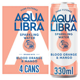 Aqua Libra Sparkling Water Blood Orange Mango 4x330ml - British product