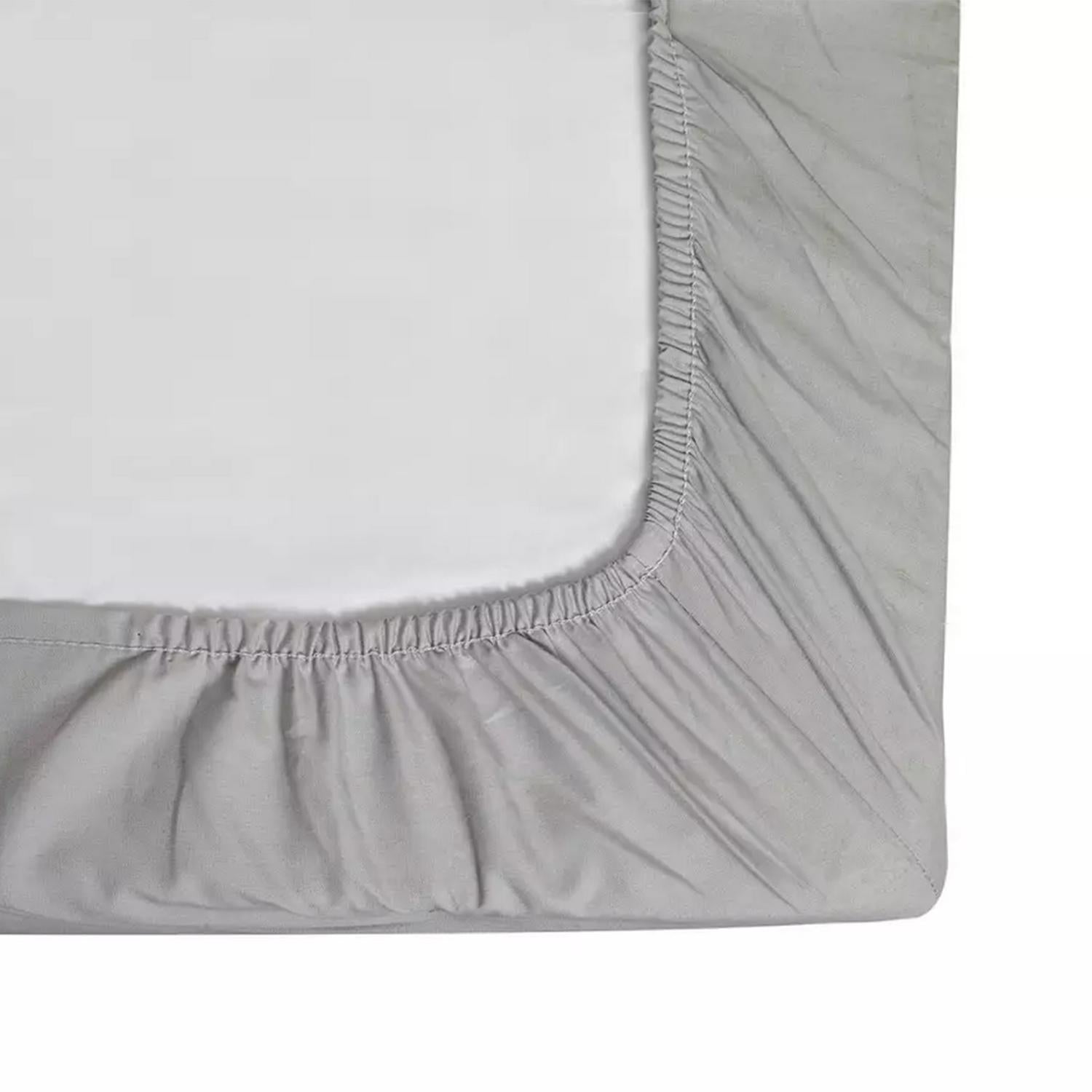 Habitat cotton fitted sheet dove grey 135x190cm, UK version