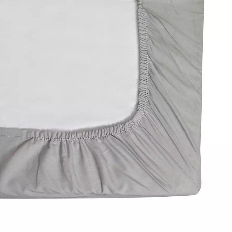 Habitat cotton fitted sheet dove grey 135x190cm, UK version