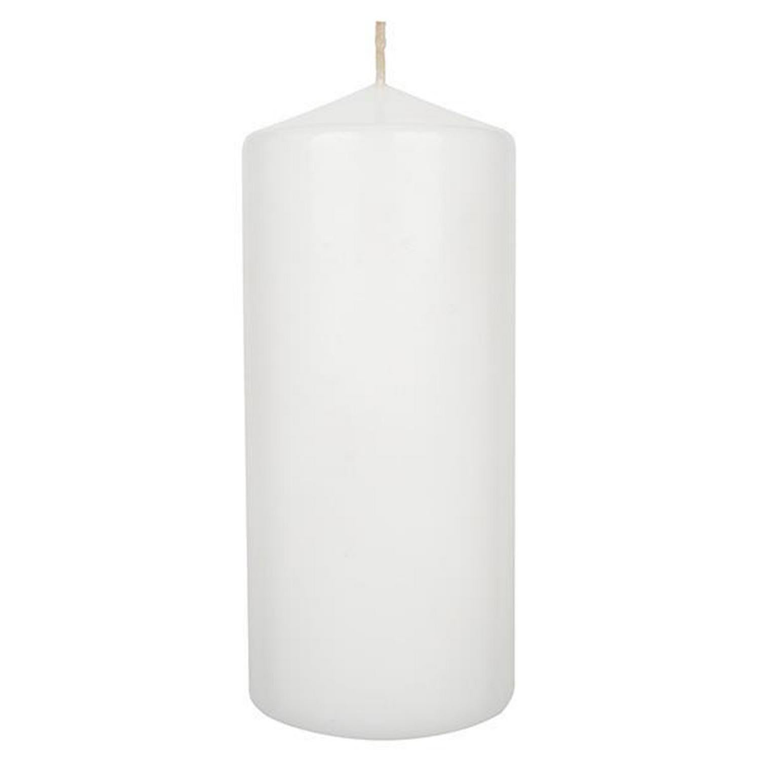 Habitat white pillar candle unscented extra large, UK version
