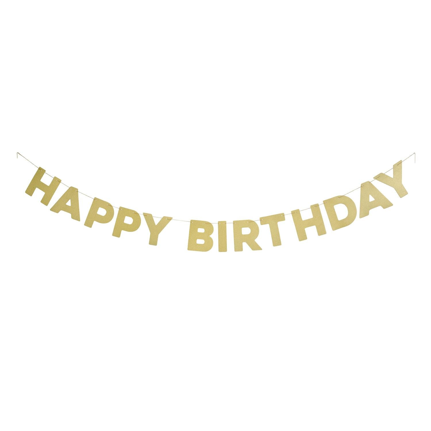 Sainsbury's Home Happy Birthday Bunting Gold