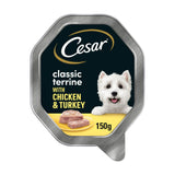 Cesar Classic Terrine Dog Food Tray Chicken & Turkey in Loaf 150g