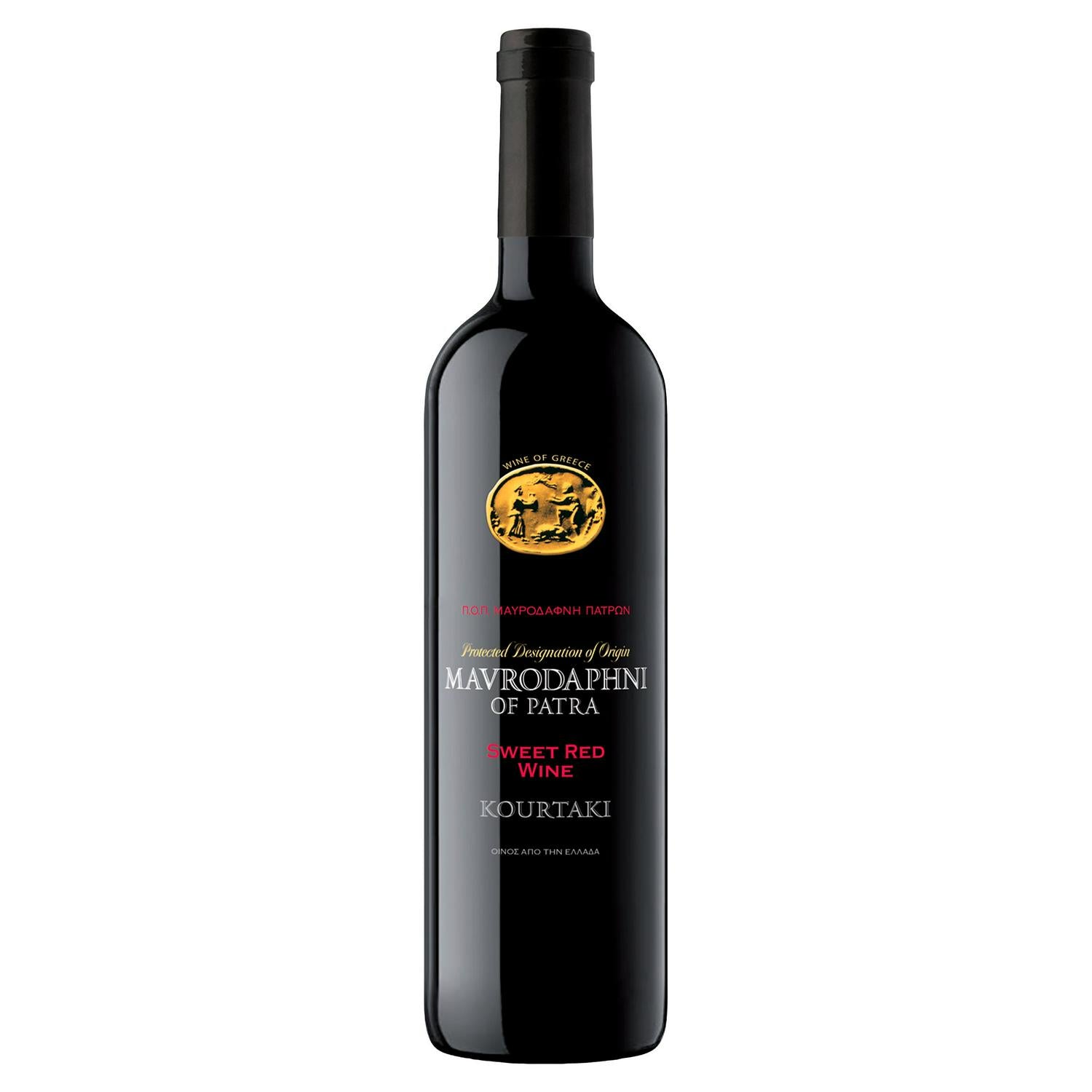 Kourtaki Mavrodaphni sweet red dessert wine 75cl, UK version