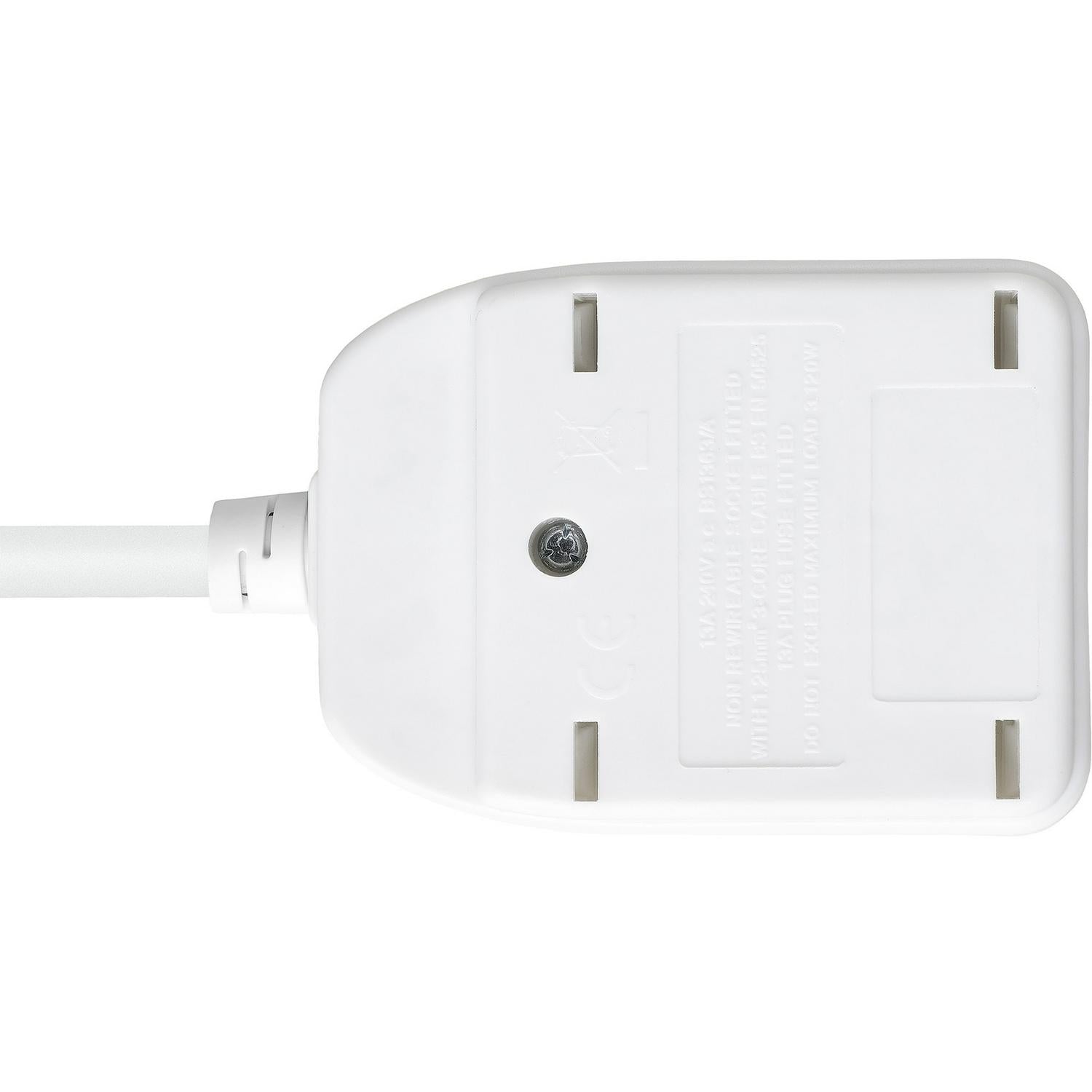 Masterplug Basic Single Socket Extension Lead 5m Cable, imported from the UK