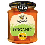 Rowse Organic Honey 340g jar, imported from the UK