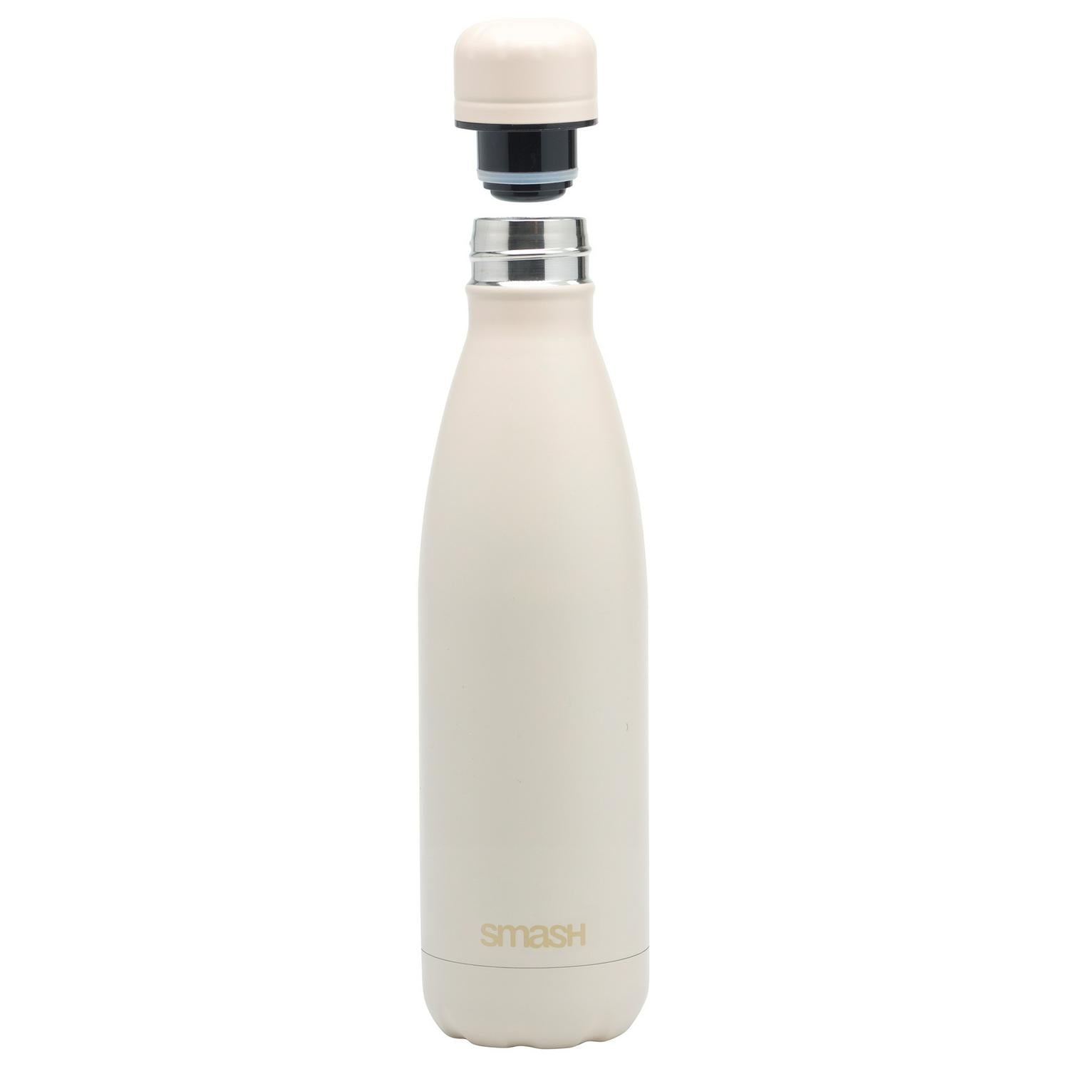 Smash Beige Stainless Steel Water Bottle 500ml (British brand)