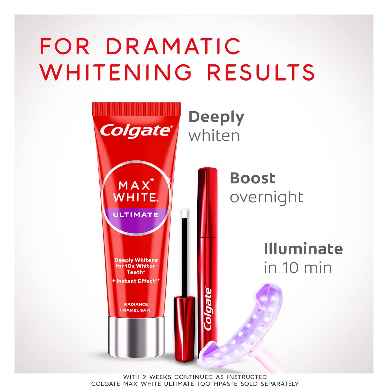 At-Home LED Teeth Whitening Kit with Serum and Mouthpiece