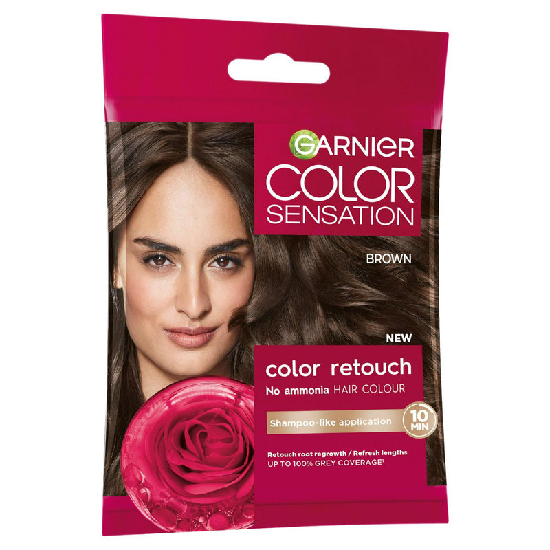 Root Retouch Hair Dye Sachet in Brown – 4-Week Coverage, No Ammonia