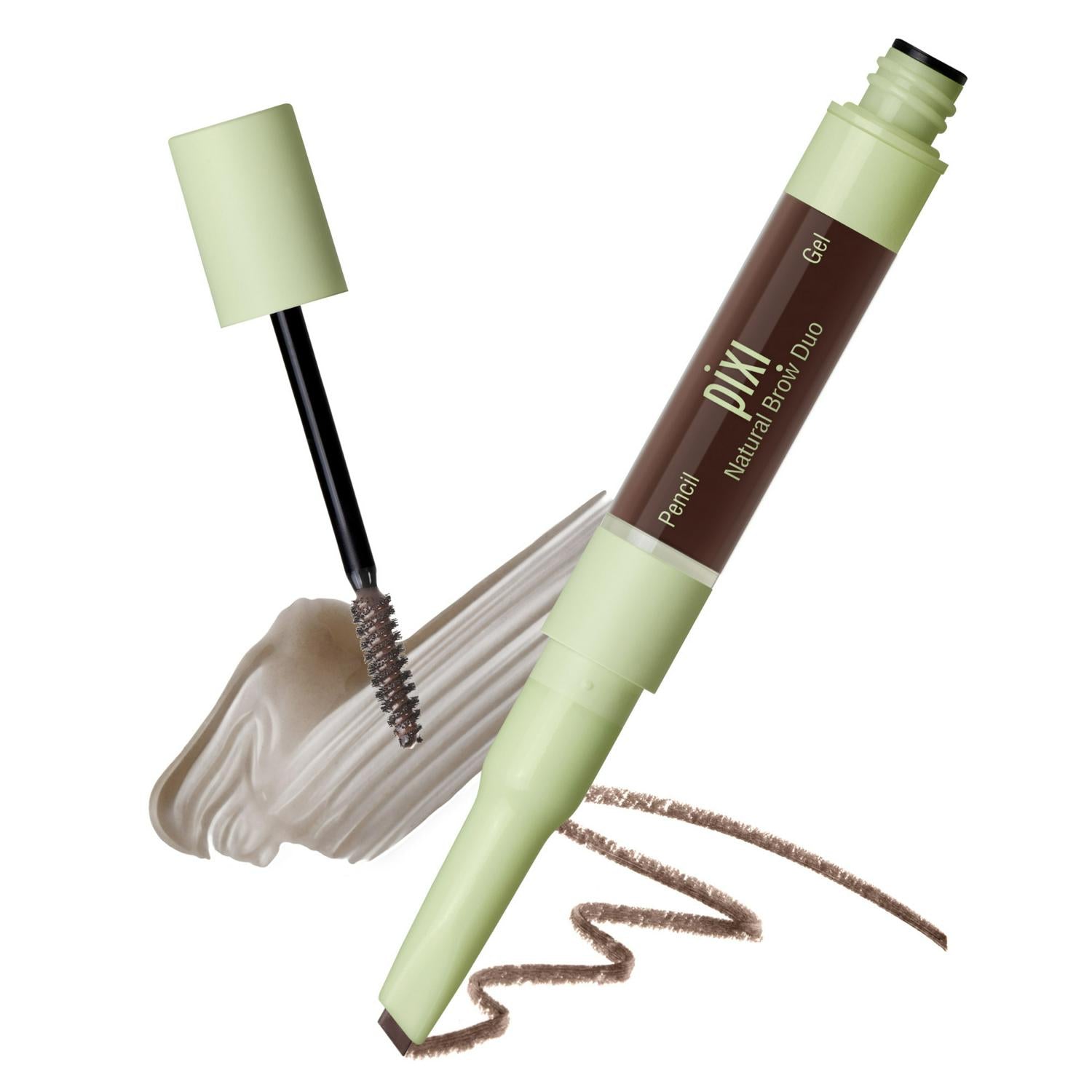 Pixi brow pencil and gel duo in deep brunette 3ml, imported from the UK