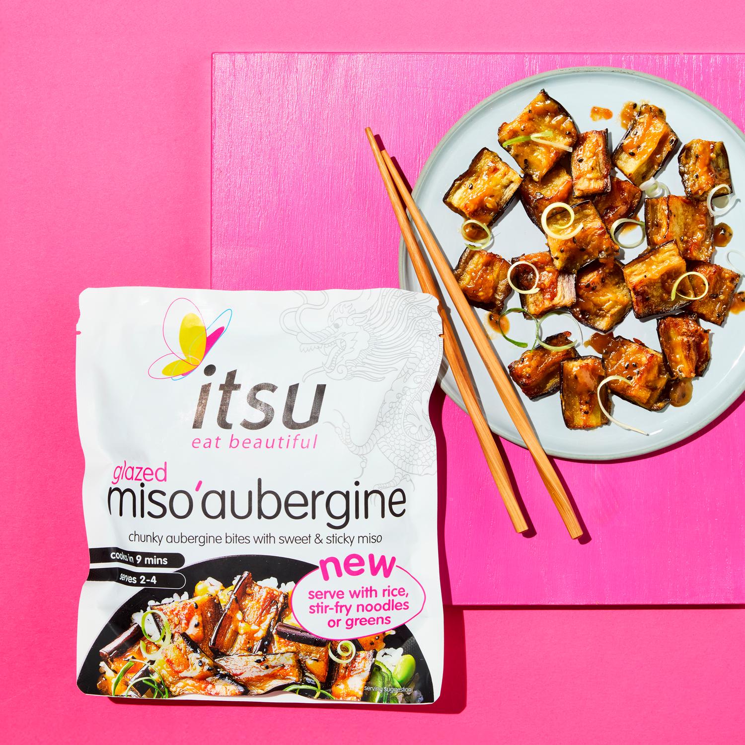 itsu Glazed Miso Aubergine Microwave Dinner 330g, UK version