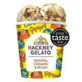 Hackney Gelato Banana Caramel Pecan 460ml, UK version