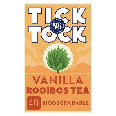 Tick Tock Rooibos Vanilje Te Poser 40 Pakk 80g