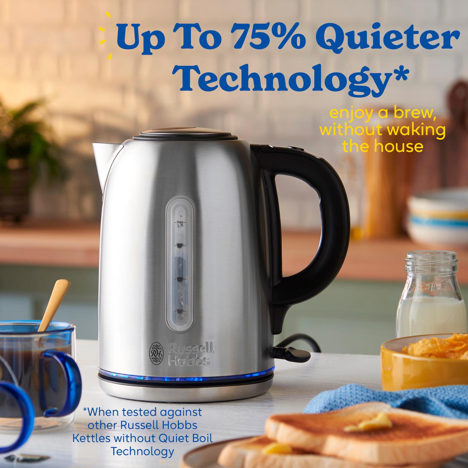 Russell Hobbs Buckingham Quiet Boil Stainless Steel Kettle 20460