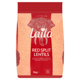 Laila Red Split Lentils 5kg, imported from the UK