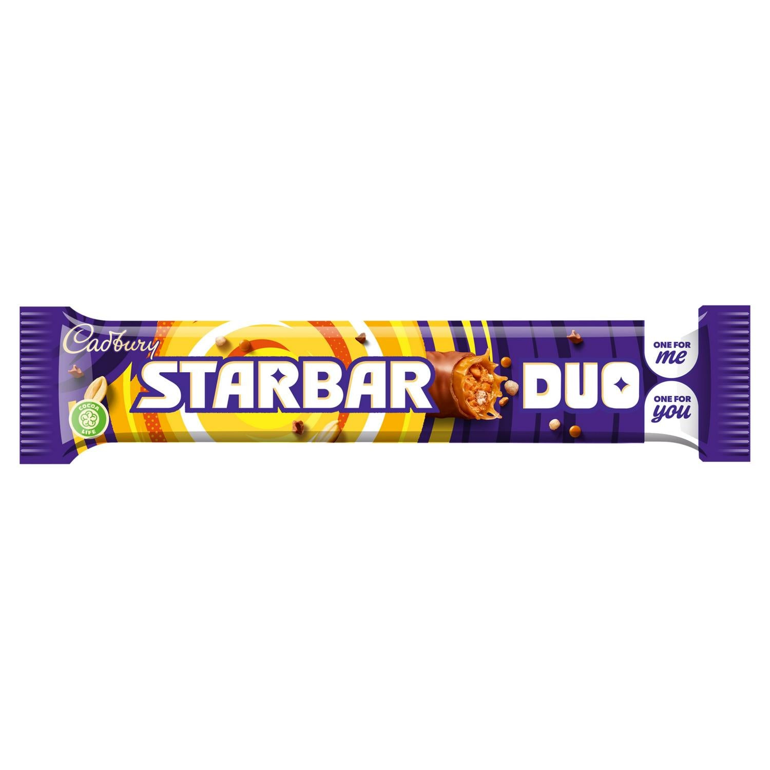 Cadbury Starbar Duo milk chocolate bar 74g (British brand)