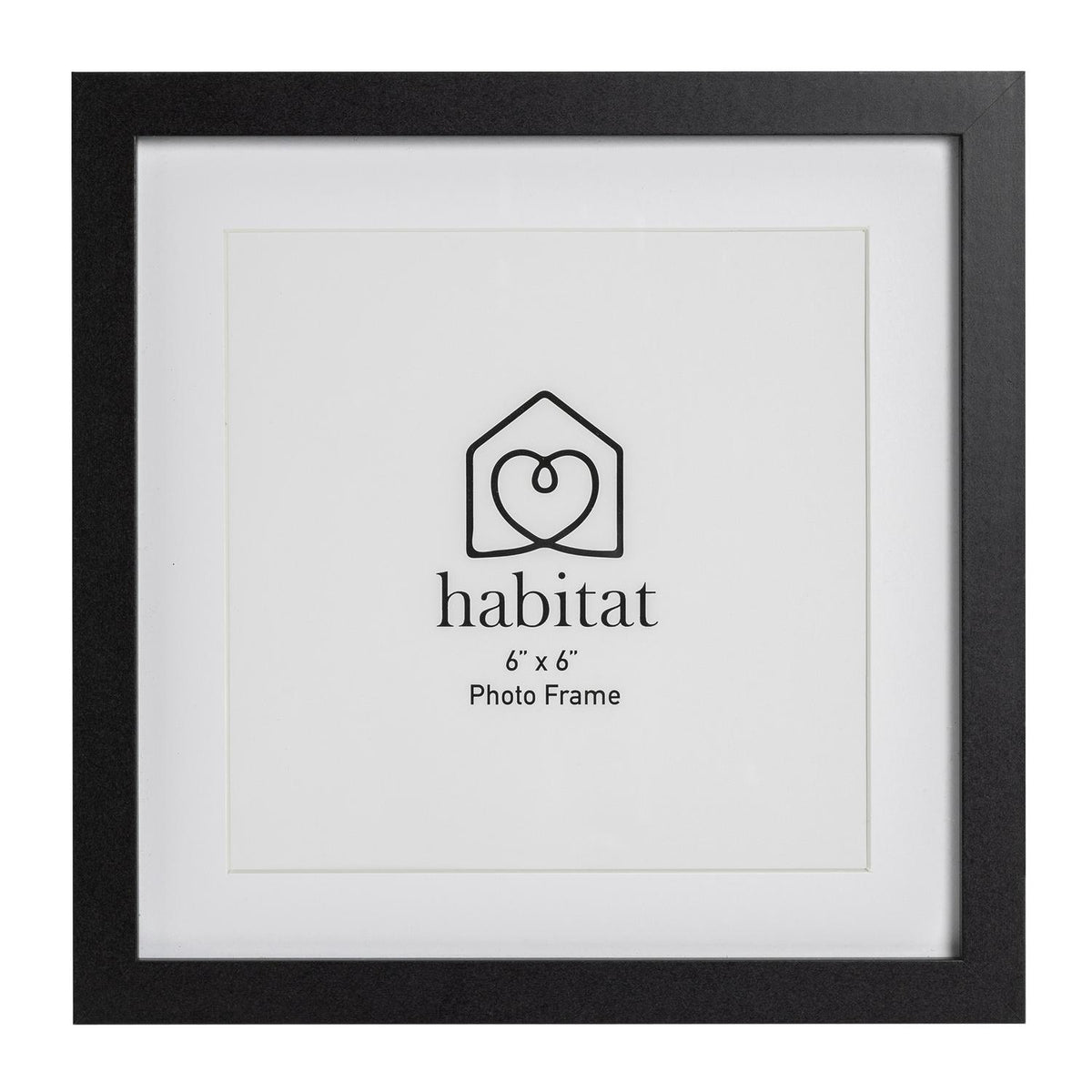 Habitat single mount square frame Black 6x6 inch, UK version