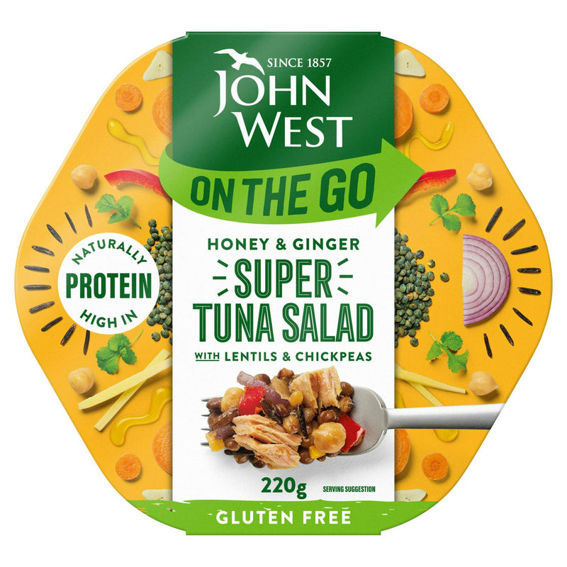 John West tuna salad honey ginger 220g, UK version