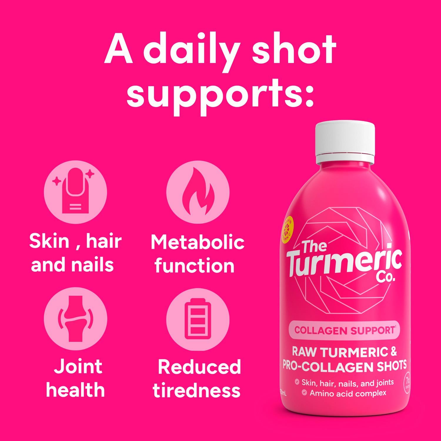 The Turmeric Co. Turmeric Collagen Shots 420ml (British brand)