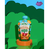 Heinz fruit puree apple peach mango banana 100g, UK version