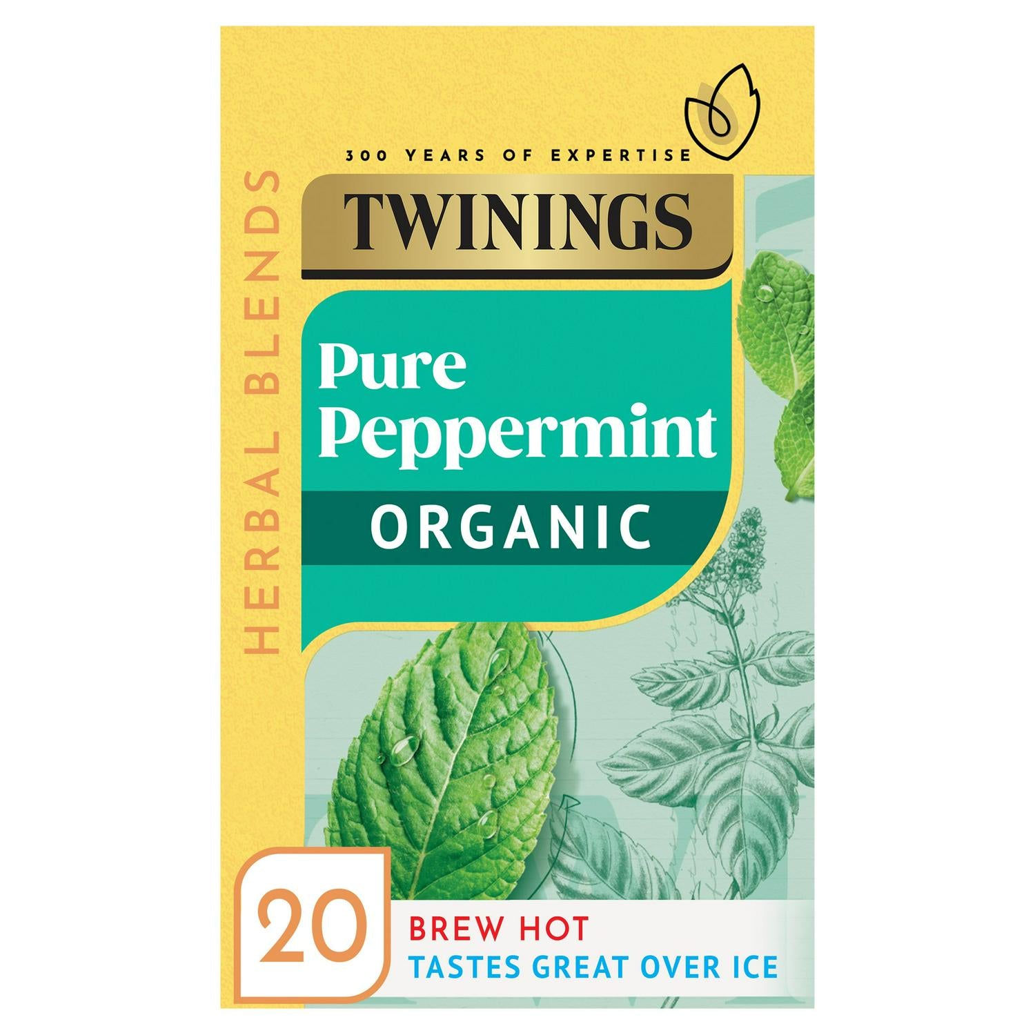 Twinings Organic Peppermint Tea Bags 20 Pack 40g (British brand)